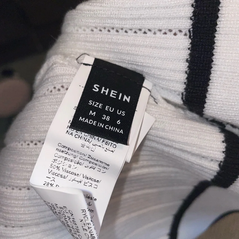 SHEIN Black and White Knit Cardigan - Picture 4 of 4